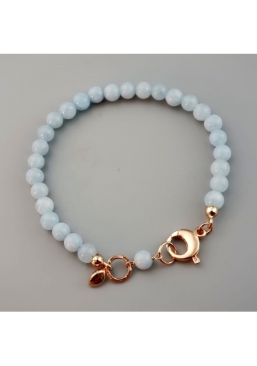 Bracciale Acquamarina milk 6mm Easy ﻿