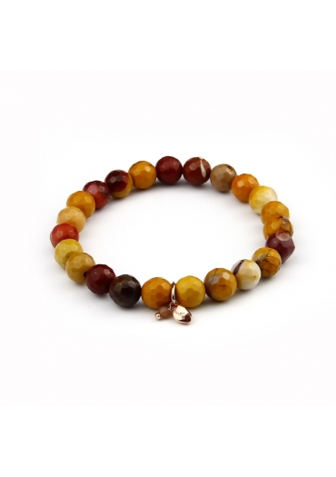 Bracciale elastico mokaite 8 mm