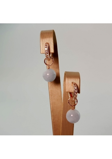 Cerchietti con zirconi, acqua marina milk 10 mm﻿