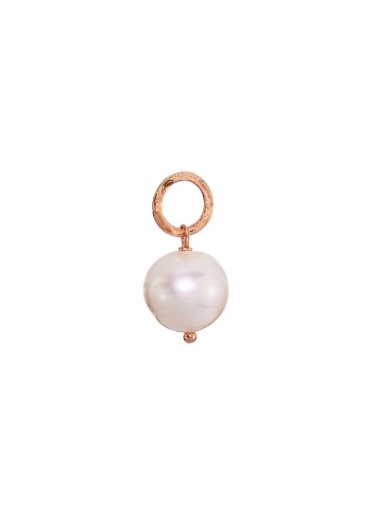 Ciondolo-orecchino11 mm perla coltivata﻿