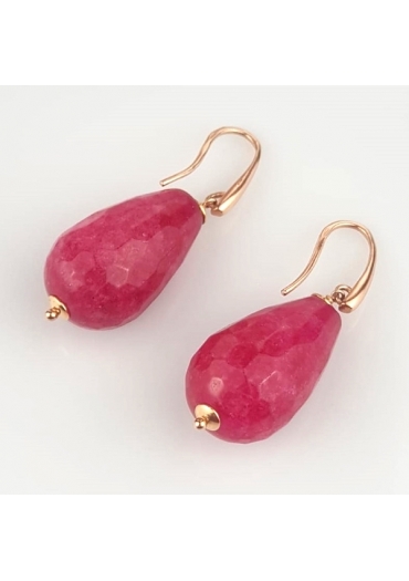 Or goccia giada rosa