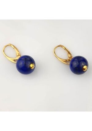 orecchini lapislazzuli e arg.925/00 placcato oro