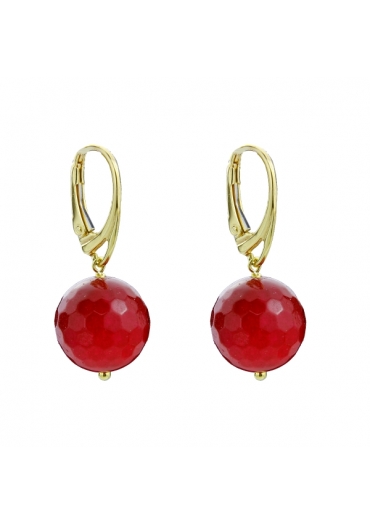 Orecchini, agata ruby﻿