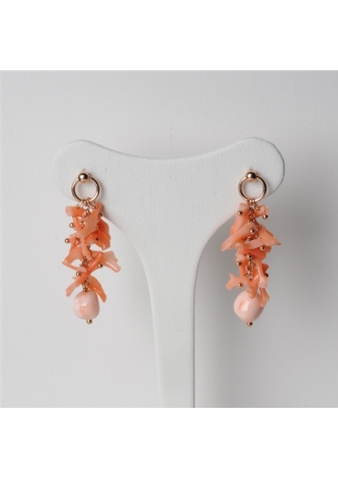 orecchini corallo rosa﻿