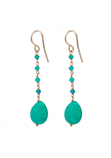 Orecchini Giada Verde Acqua