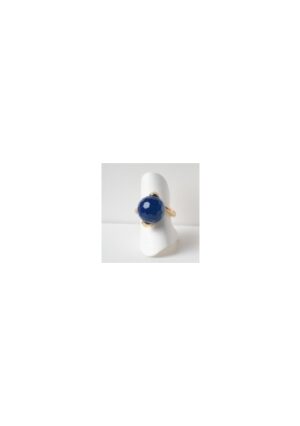 Anello agata blu zaffiro