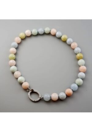 Collier acquamarina multicolor 14 mm lunghezza 50 cm﻿