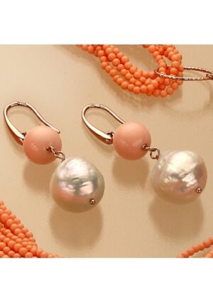 Or perla barocca conchiglia rosa