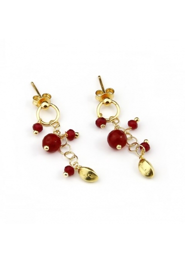 Orecchini agata ruby﻿