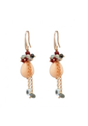 Orecchini bamboo rosa,﻿