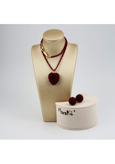 Parure Cuore Agata Ruby