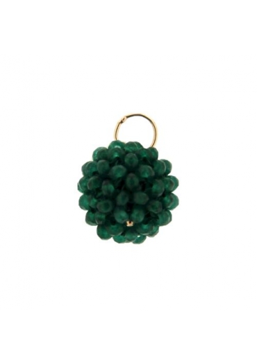 Sfera tessuta agata verde smeraldo﻿