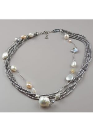 Torchon ematite, perle coltivate﻿