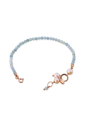 Bracciale rugiada, Acquamarina milk﻿