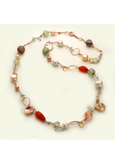 Chanel quarzi multicolor e perle coltivate
