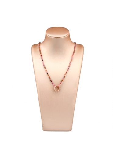 Collier tormaline taglio diamond 3 mm