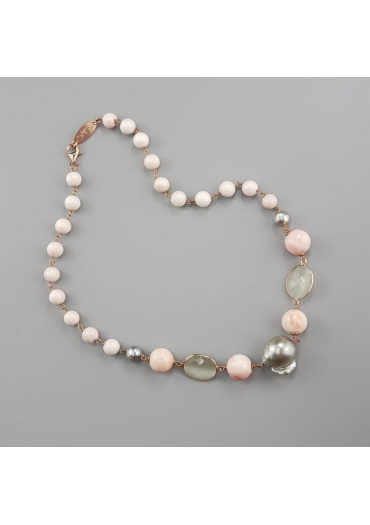 Girocollo conchiglia rosa