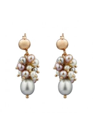 orecchini perle coltivate multicolor