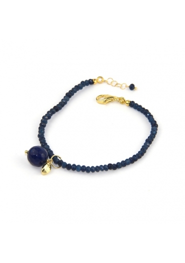 Bracciale agata blu zaffiro﻿