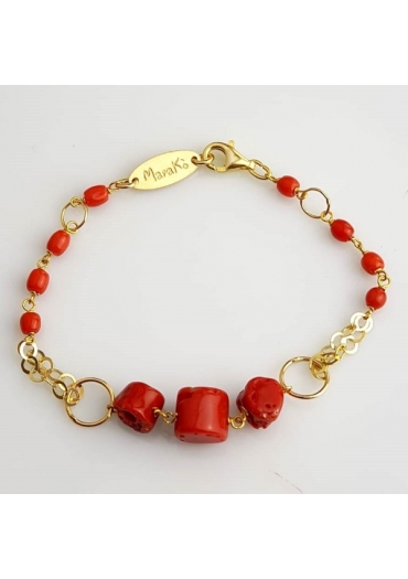 Bracciale corallo rosso sardo﻿