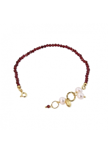 Bracciale Rugiada, Granato taglio diamond﻿