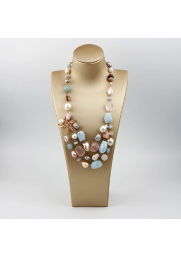 Collier acquamarina